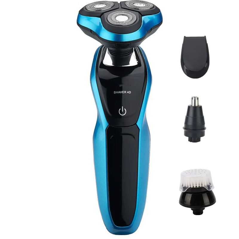 Электробритва для мужчин светодиодный дисплей для мытья всего тела многофункциональный триммер для волос плавающий 3 лезвия электрическая бритва 40D