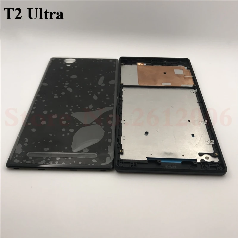

For Sony Xperia T2 Ultra Full Housing Cover Bezel Middle Mid Frame Faceplate Battery Back Cover Replacement Parts Part Repair