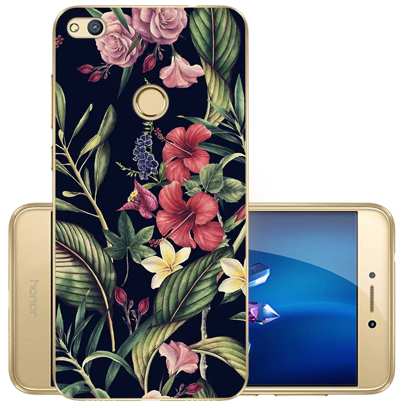 Силиконовый чехол CROWNPRO для Huawei Honor 8 Lite, чехол 5,2 дюйма для Huawei P8 Lite, мягкий ТПУ чехол для телефона P9 Lite года - Цвет: JDH