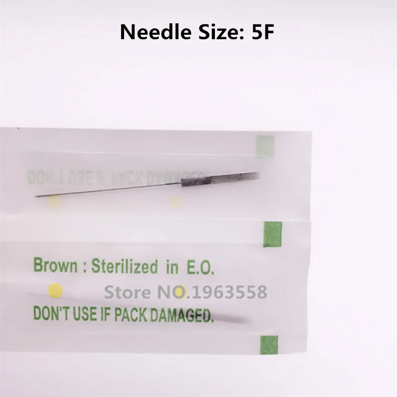 

Free Shipping 100Pcs 5F Needles For Permanent Makeup Good Quality Traditional Tattoo Needles Independent Package