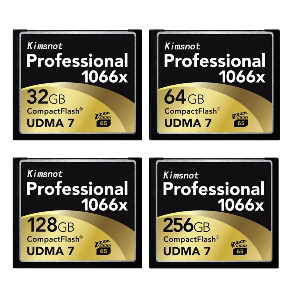 Kimsnot 전문가용 메모리 카드 CF 카드, 컴팩트 플래시, UDMA7, 고속 160 Mb/s, 1066x, 32GB, 64GB, 128GB, 256GB