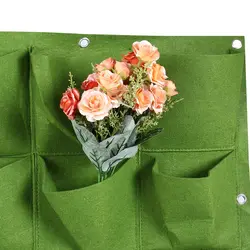 9 карман вертикальная Садоводство висит корзина стены мешочки для посадки посев, настенный цветник растет сумки Крытый Товары для дома