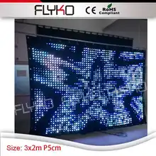 Guangzhou FLYKO стабильное качество СВЕТОДИОДНЫЙ занавес Viedo на продажу в профессиональном видео экране