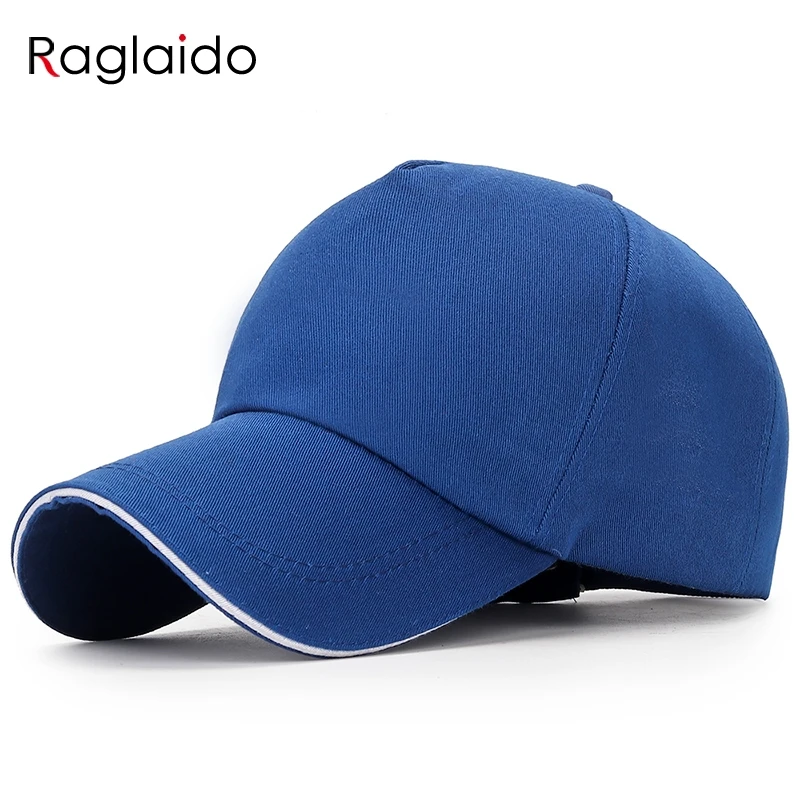 

Raglaido 100 cotton baseball caps solid fashion adjustable men women hats summer golf cap snapbacks RGSHY018