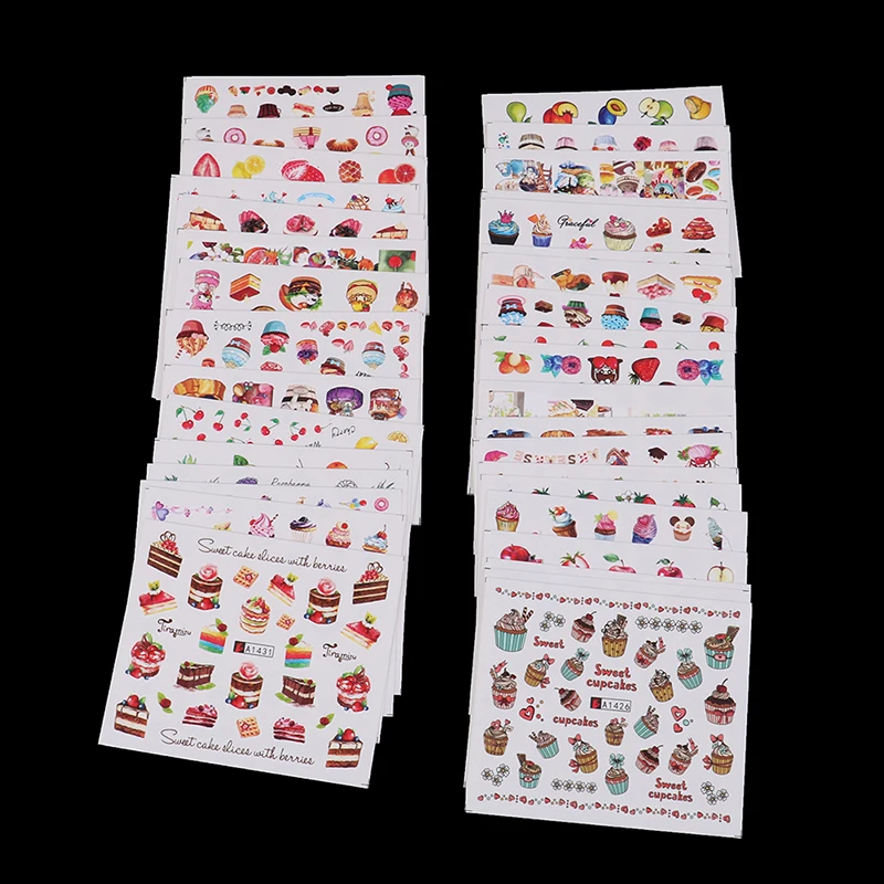 Nail Art Water Transfer Stickers Decals Decor Mixed Tips Decal Fruit/ice Cream Pattern |
