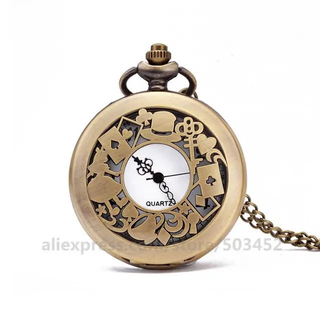 Reloj de bolsillo de cuarzo para hombre pulsera de mano de estilo vintage de cuarzo con agujeros barato unids lote 100 AliExpress
