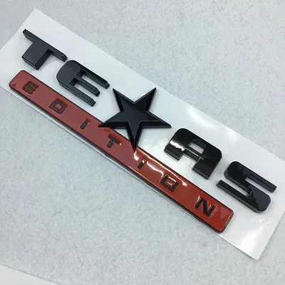 1х 3D ABS новая эмблема «Texas Edition» на заднее отделение кузова автомобиля Авто Наклейка Серебряная эмблема «Texas Edition» значок автомобиля боковое крыло авто эмблема автомобиля