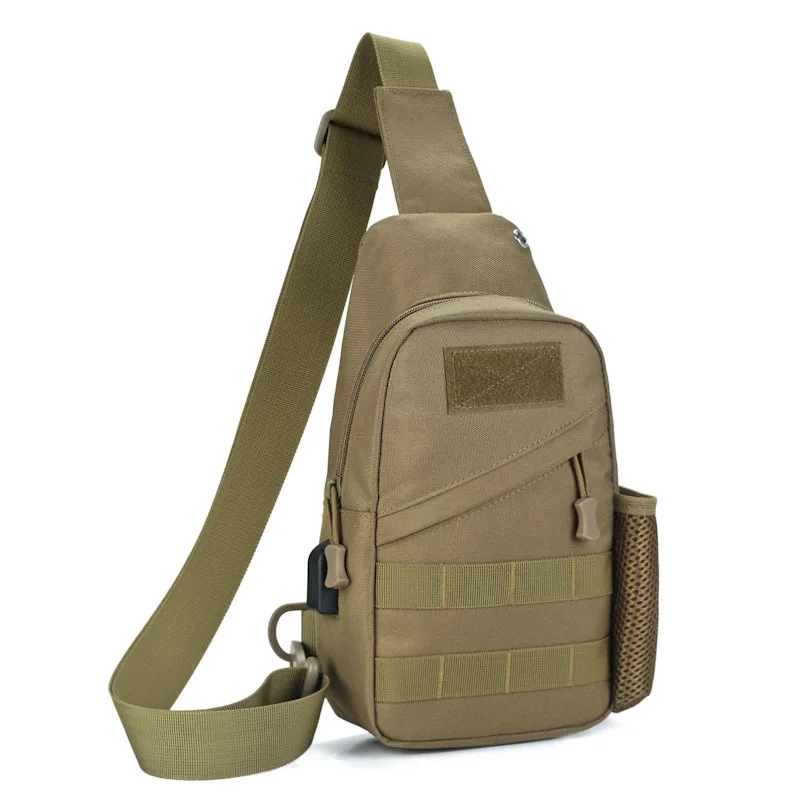 

Outdoor USB Connector Smart Tactical Messenger Bag Men Chest Bag Travel Bag