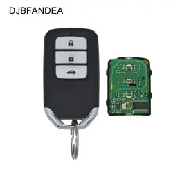 DJBFANDEA 3 кнопки 433 мГц удаленной машине Smart Key для города Honda Jazz ВСР XRV Venzel Civic дистанционного брелока