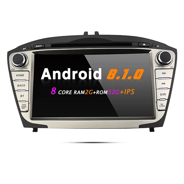 EKIY 2G+ 32G Восьмиядерный Android 8,1 автомобильный dvd-плеер для hyundai Tucson IX35 2009- Авто Мультимедиа стерео радио gps Navi система - Цвет: IPS Screen