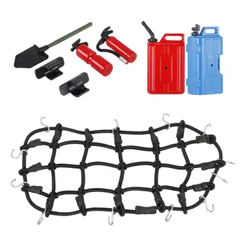 

Oil Tank + Water Jug + Luggage Net + Fire Extinguisher + Shovel Set 1/10 RC Car Decoration for Axial RC4WD D90 Traxxas TRX-4