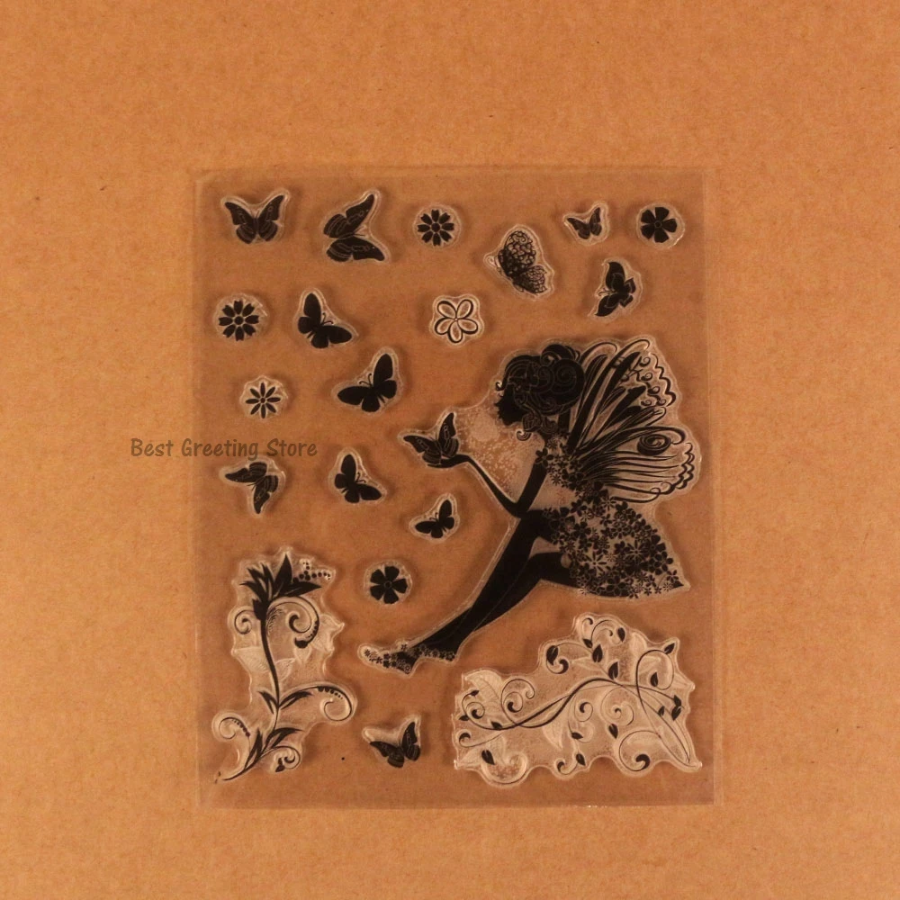 Buy diy craft stamps scrapbooking rubber stamps dandelion transparat fiary