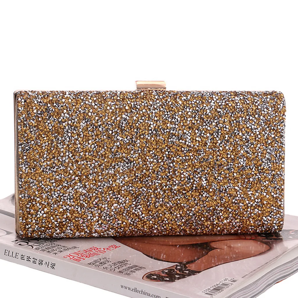 

Women Evening Handbag Party Sparkly Clutch Purse Shoulder Cross Bag Dinner bag with diamonds Europe and America dropship May23