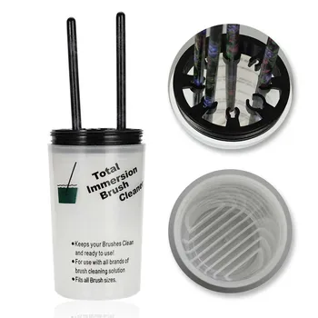 

Nail Art Pen Brush Cleaner Holder Remover Makeup Brushes Cleaning Cup Container @ME88