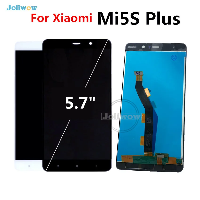 

5.7 inch Black/White For Xiaomi Mi5S Plus LCD Display Touch Screen Digitizer Assembly Replacement For Xiaomi Mi 5S Plus