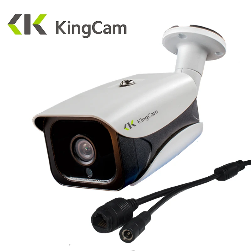 

KingCam 48V POE Waterproof Outdoor Bullet IP Camera 1080P Security CCTV ONVIF Network Aluminum Metal CCTV Surveillance Camera