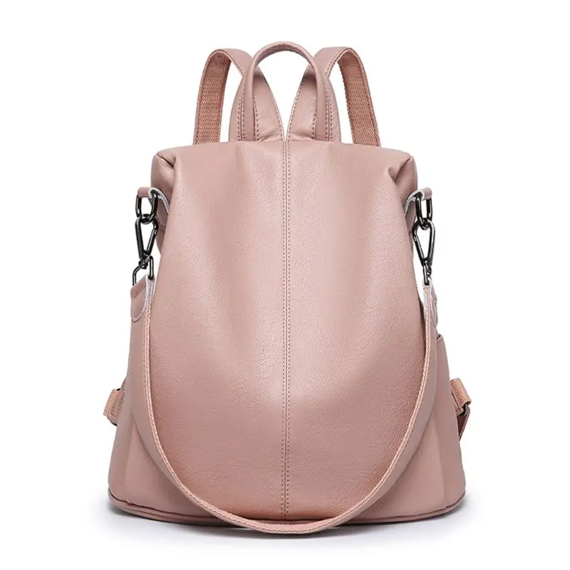 2019 Новый стильный женский рюкзак из искусственной кожи с защитой от кражи, простой модный рюкзак высокого качества