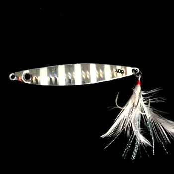 

40g metal jigs Lead slow Jig sea fishing lure crankbait spinners spoon bait spoon jigging lures bass for pike fishing