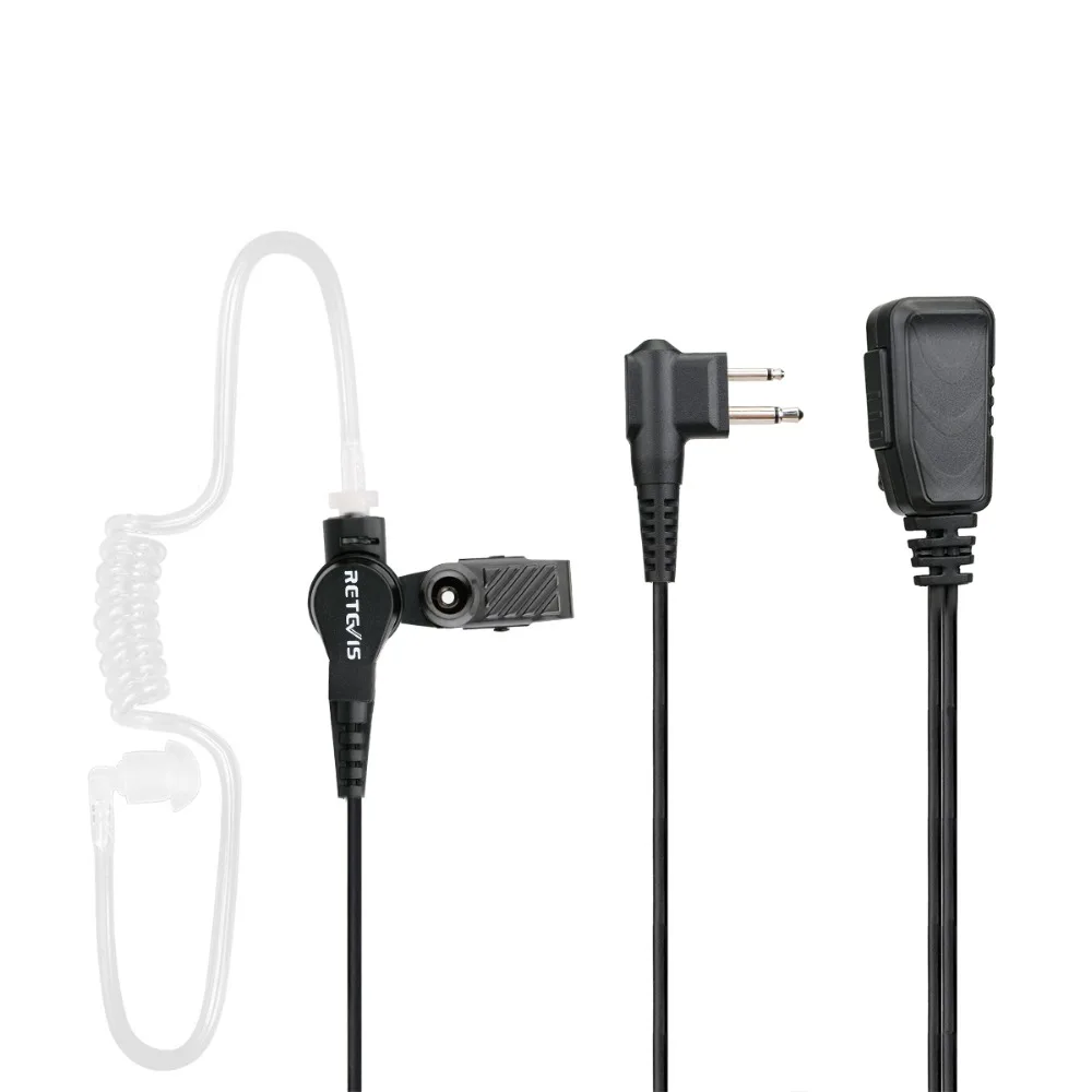 10 шт. оптовая продажа Retevis EA090M двухлинейный PTT Mic Air Tube акустическая гарнитура для