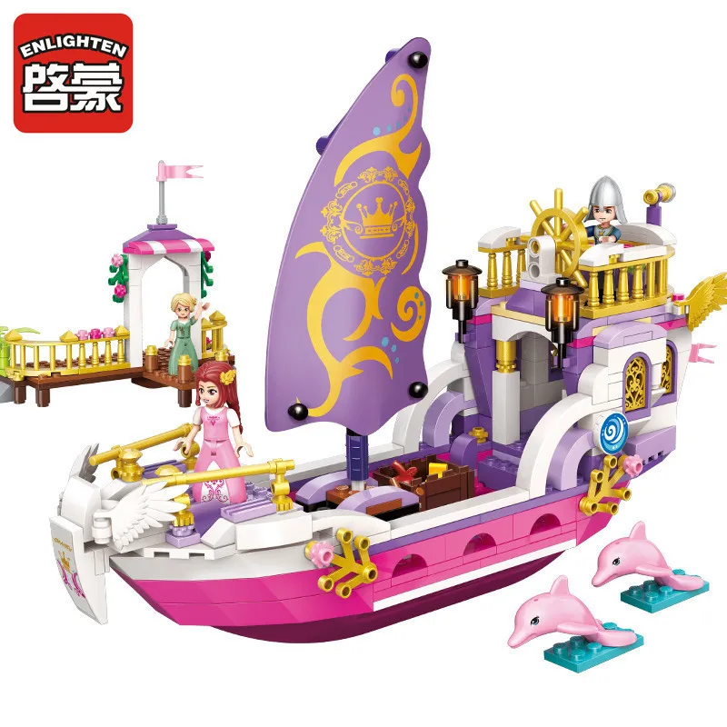 

Initiation Assembling Building Block 2609 Angel Princess Number Princess Castle Girl Spelling Insert Building Block Toys Gift