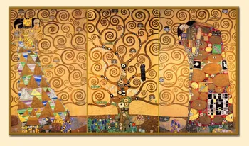 

oil painting reproduction on Canvas,Tree of Life, 3pieces per set , Free fast Shipping,100%handmade,Museam Quality