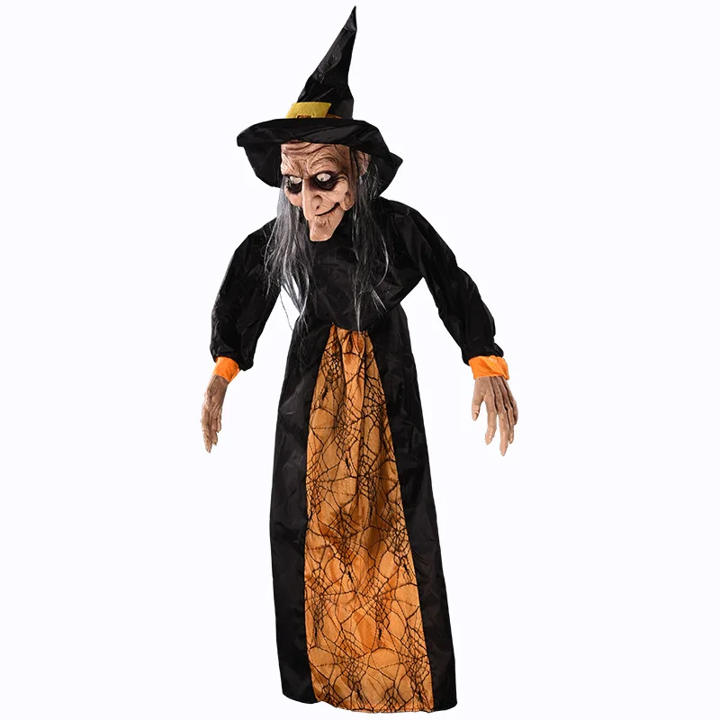 Хэллоуин украшение ведьмы Хэллоуин реквизит для дома с привидениями Голосовая активированная игрушка бар вечерние террор кран Призрак Светящийся Электрический E