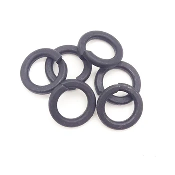 

100Pcs DIN127 M2 M2.5 M3 M4 M5 M6 M8 Carbon Steel Shells Pad Black Spring Lock Washer Car Elastic Gasket GB93