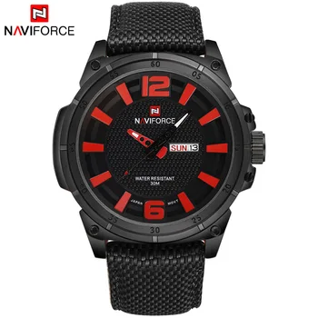 

NAVIFORCE Luxury Brand Men Quartz Wristwatch Men's Nylon Military Sport Watches Male Waterproof Date Clock Relogio Masculino