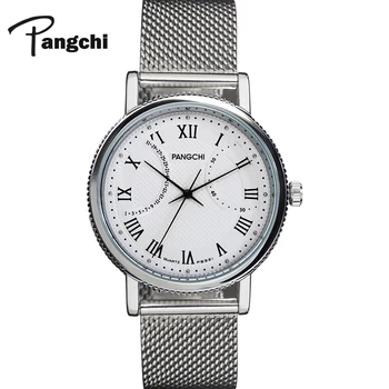 

PANGCHI Brand Men Lady Watch Woman Roman Digital Waterproof Quartz Wristwatches Stainless Steel Couple Watches Montre Femme