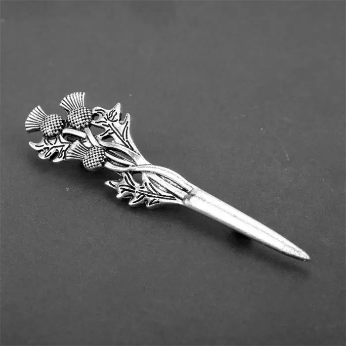 MQCHUN 4 стиль Outlander ювелирные изделия шотландский чертополох Броши с мечом булавки Мода Национальный цветок брошь для мужчин и женщин аксессуары подарок - Окраска металла: 78