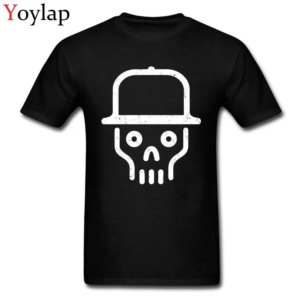 Vintage Skull in Hat_black