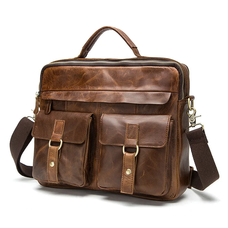 Brand Genuine Leather men's bag Crossbody Bags Casual Totes Men Briefcases Laptop handbags messenger men shoulder bagTravel bags Brand Genuine Leather men's bag Crossbody Bags Casual Totes Men Briefcases Laptop handbags messenger men shoulder bagTravel bags