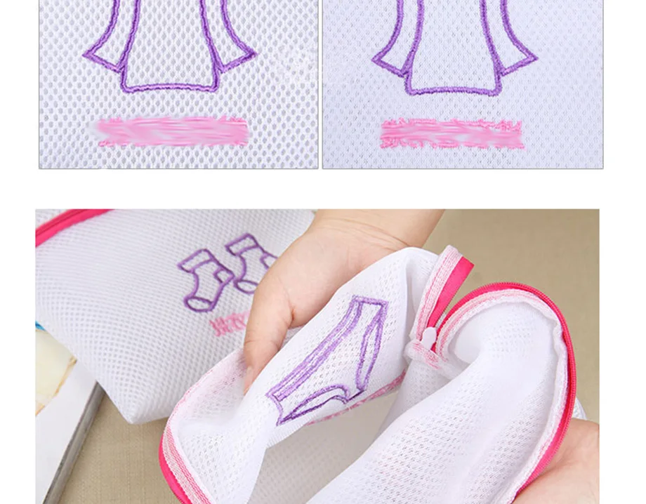 5 шт. японская вышивка тонкая сетка утолщение мешок для стирки набор бюстгальтер носки сумка для стирки белья мешок для хранения белья