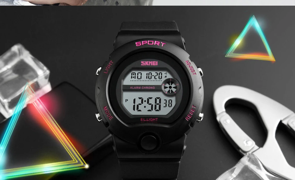 Новые модные женские часы, женские водонепроницаемые часы Chrono, женские цифровые наручные часы с будильником, Relogio Feminino Reloj De Mujer