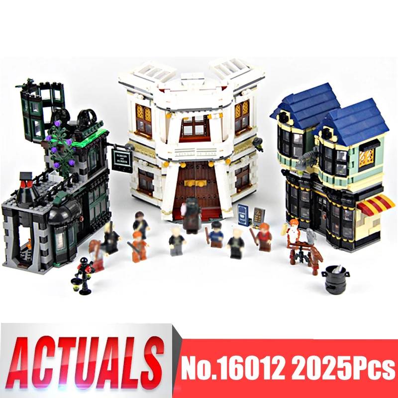 

Lepin 16012 Movie Figures 2025Pcs Diagon Alley Model Building Kits Blocks Bricks Educational Toys For Children Compatible 10217