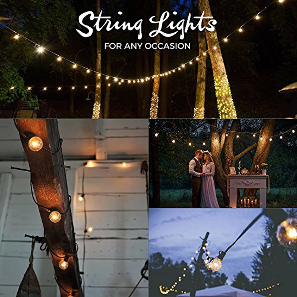 Xsky Led Globe Bulb Light Wedding String Light 6M 20LEDs Fairy Lights Christmas Garden Garland Party Decorative Outdoor LED Lamp