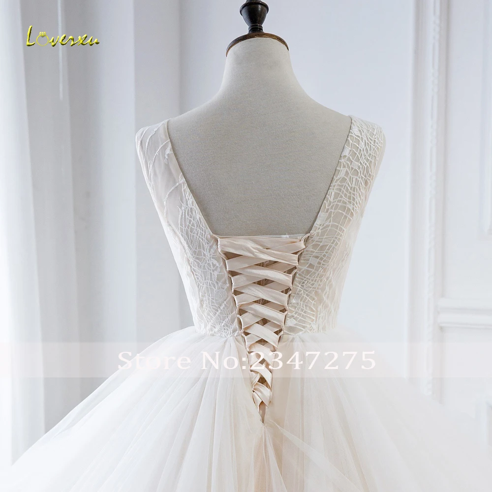 Свадебное платье Loverxu Vestido De Noiva бальное с оборками элегантное винтажное