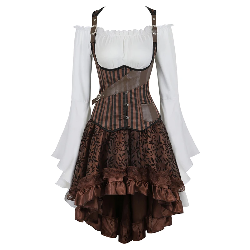 open bust corset dress