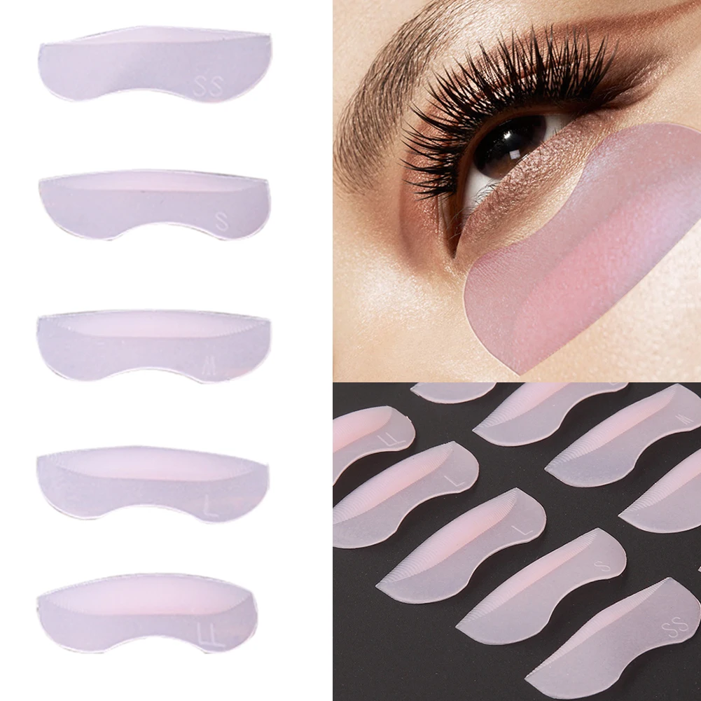 

5Pairs/Lot Sillicone Eyelash Grafting Under Eye Pads Reusable Eye Makeup Lash Eyelash Extension Patches Pads Pro Cosmetic Tool