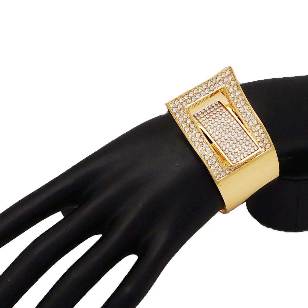 Дизайн Африканский женский браслет с покрытием из платинового золота подарок свадьба хороший браслет с камнем и бисером