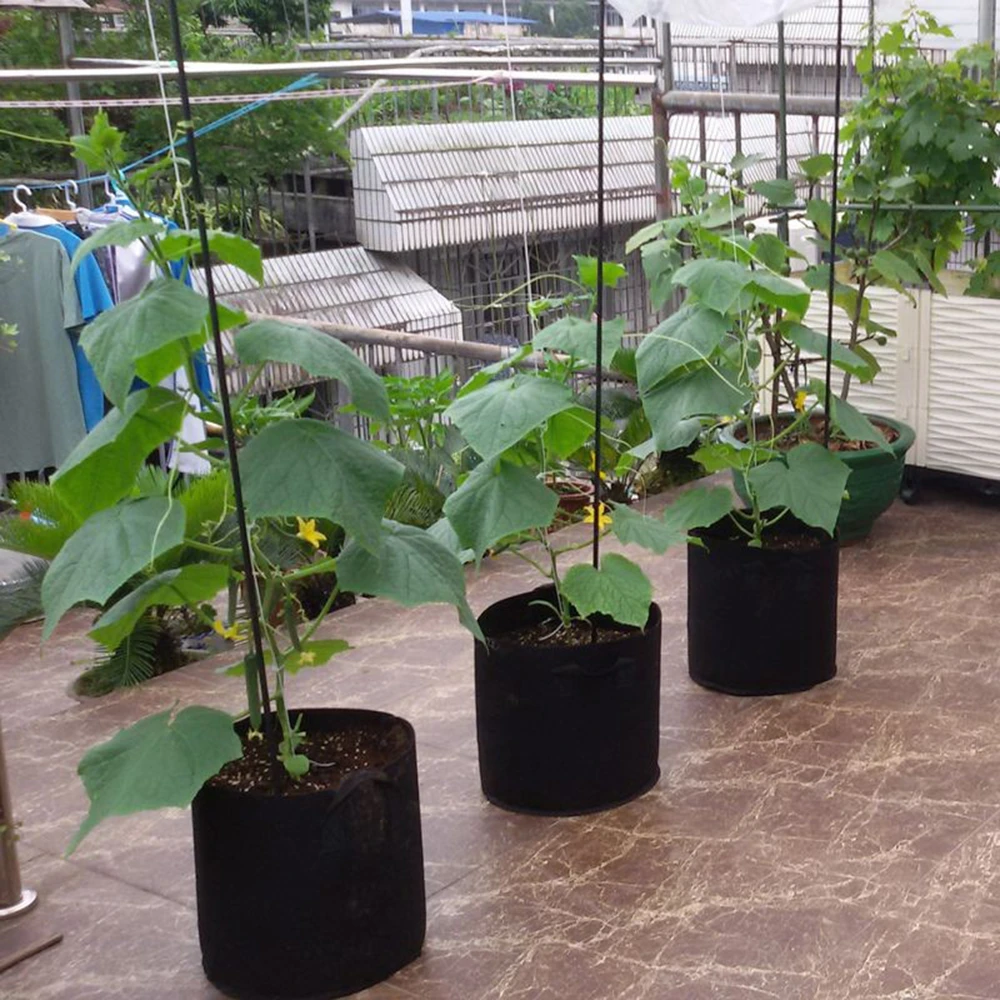 1//2//3//5//7 Gallon Black Fabric Pots Garden Plant Bag Pouch Pot Container YU