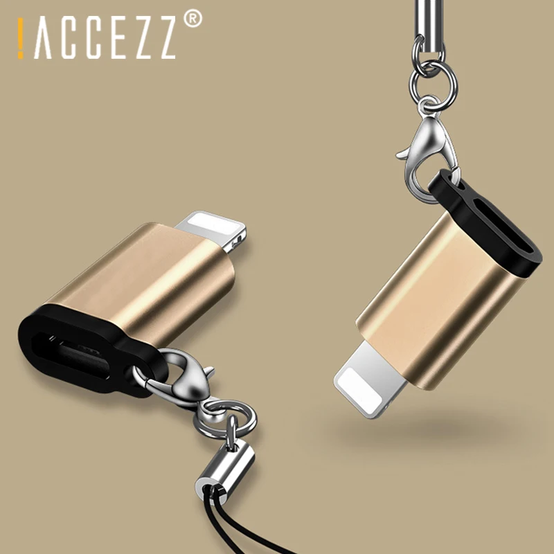 ! ACCEZZ 5 шт. OTG Женский USB адаптер для Iphone X XR XS брелок зарядки преобразователь