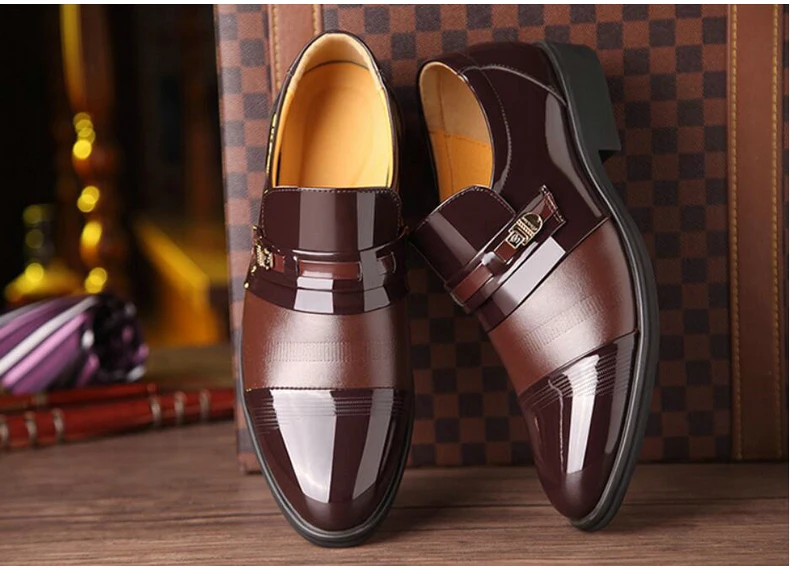 Men's Business Shoe Oxfords For Mens Shoes Casual Mens Dress Shoes' Breathable Oxfords Formal Shoe Men Casual Shoes Plus Size 48 (3)