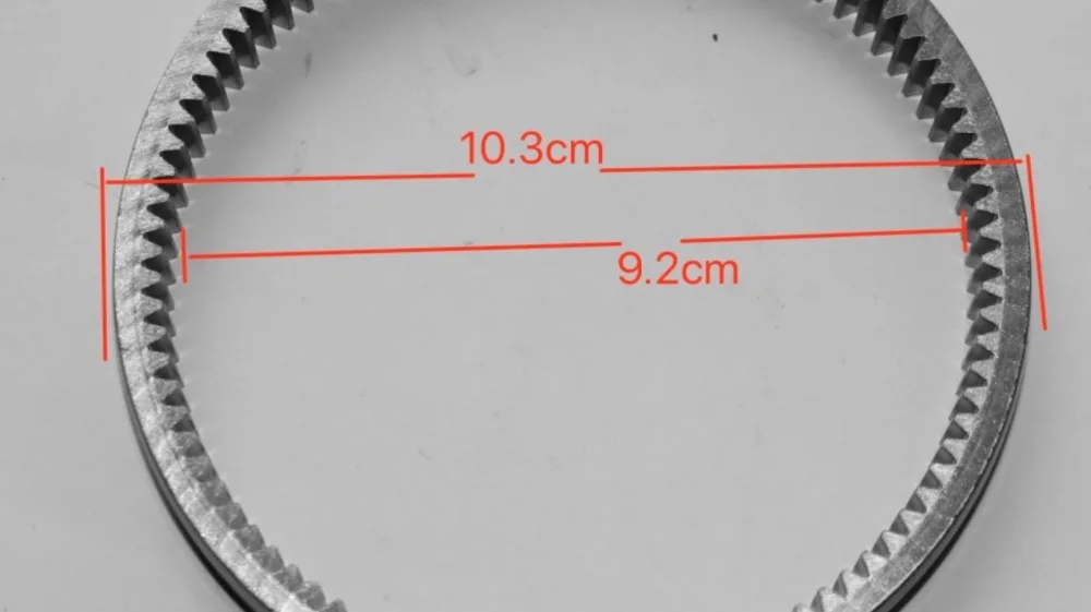 Диаметр 10,3 см. 93 зубья высокоскоростной двигатель для электромобиля Шестерни кольцо