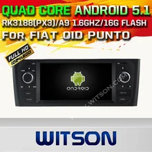 WITSON Quad Core Android 5.1 CAR DVD for FIAT OID PUNTO AUTO RADIO GPS SAT NAVI +CAPACTIVE SCREEN+DVR/WIFI/3G+DSP+RDS+16GB flash