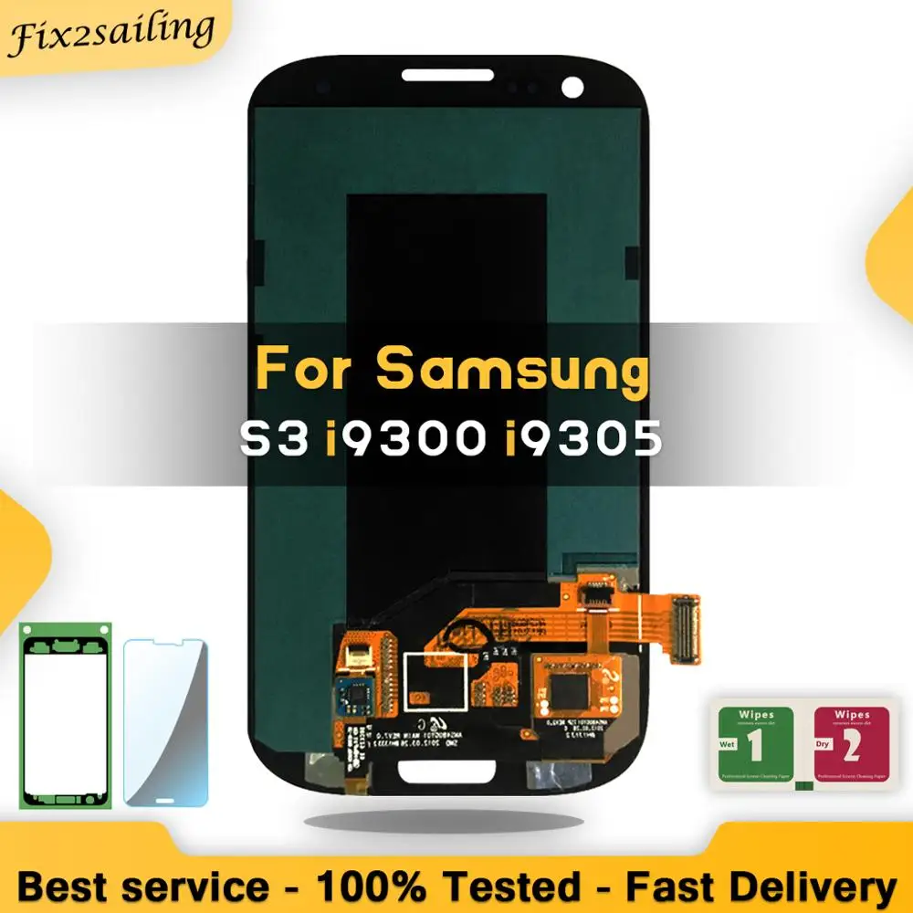 Супер AMOLED LCD для Samsung Galaxy S III S3 i9300 i9300i i9301 i9301i i9305 ЖК-дисплей кодирующий