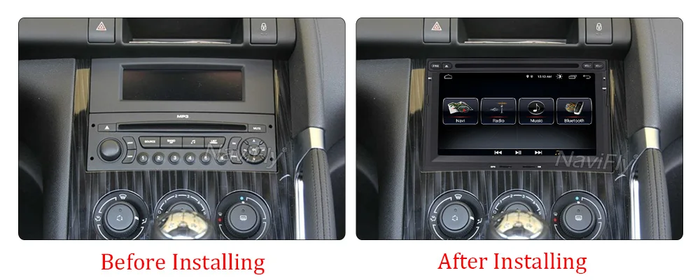 Best Navifly Android8.1 Car Multimedia DVD Player For Peugeot 3005 3008 5008 Partner Berlingo Car radio ipod bt wifi GPS Navigation 8