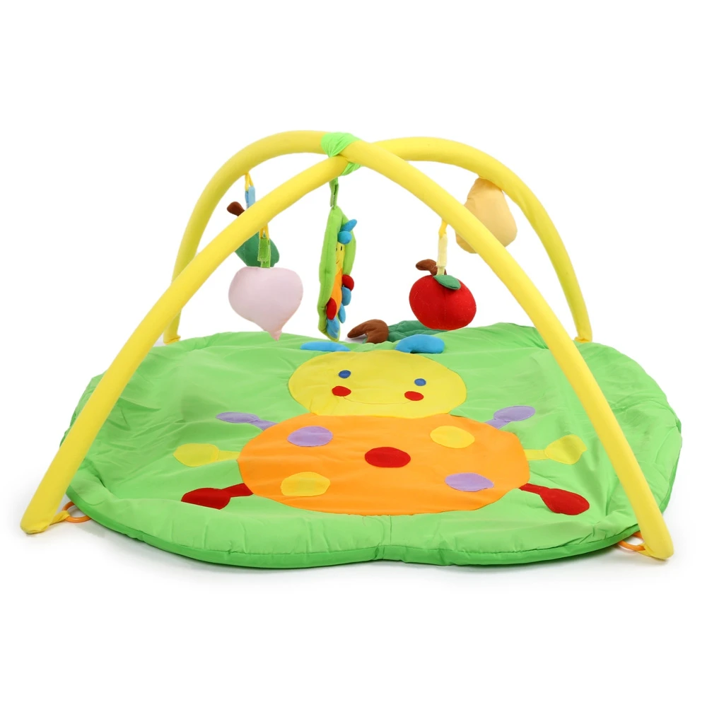 Baby Soft Play Mat Game Blanket Pad Kids Play Fitness Frame Educational Apple Gym Blanket with
