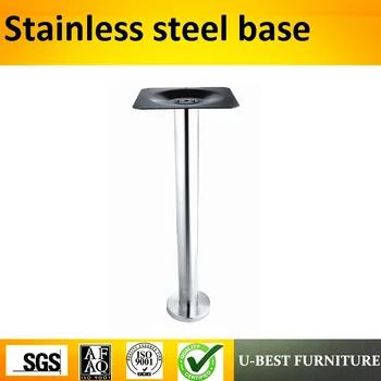 

U-BEST Commercial furniture general use square polished table leg,promotional dining coffee contemporary table base stainless
