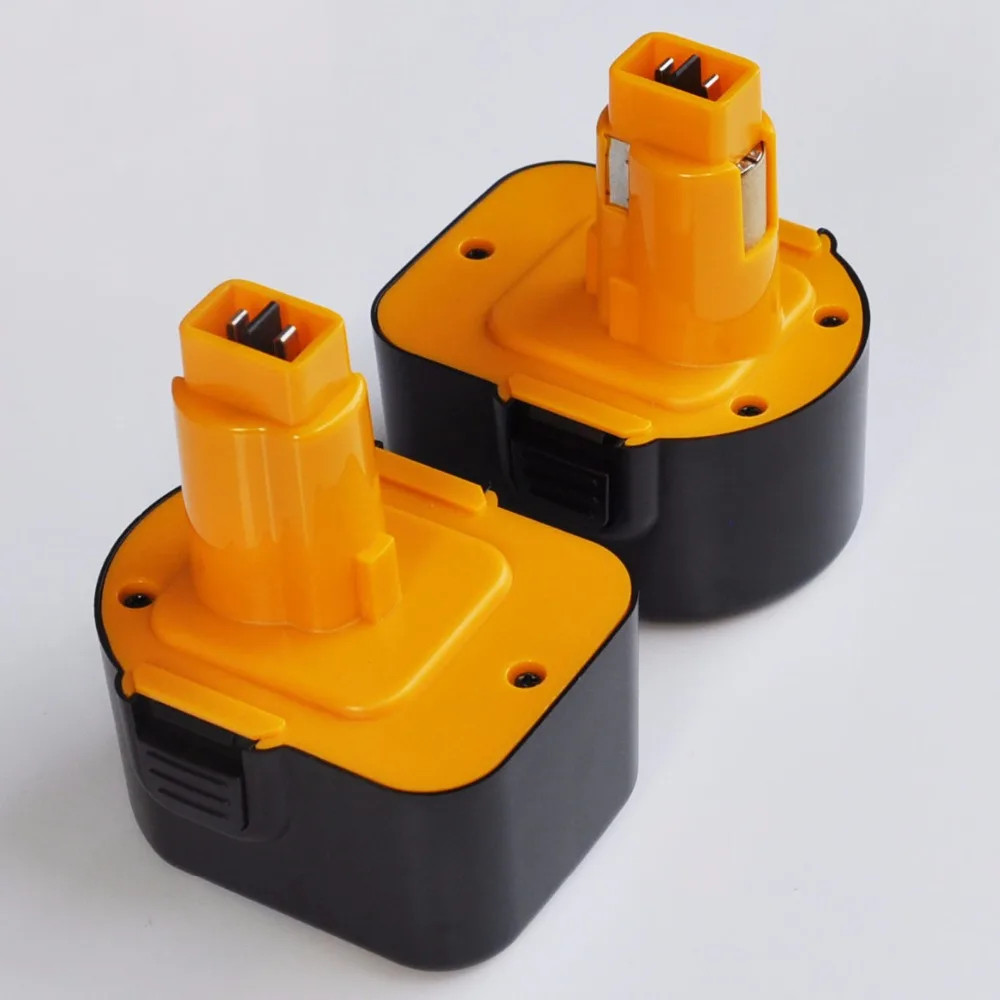 

2PCS 12V Ni-MH rechargeable battery 3.0AH replace for Dewalt cordless Electric drill screwdriver DE9037 DE9071 DE9074 DE9075